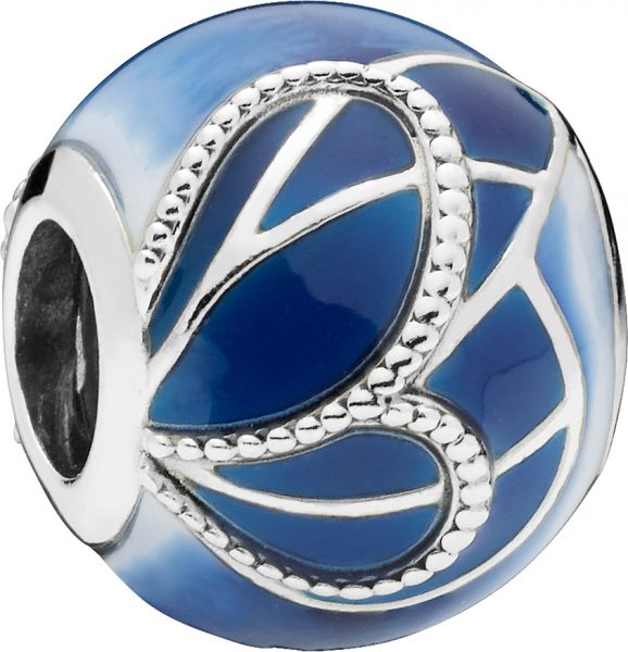 PANDORA SALE Charm 797886ENMX Blue Butterfly Wing