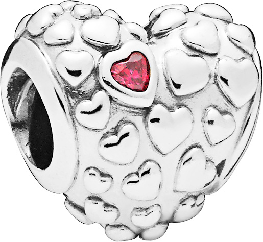 PANDORA SALE Charm 797781CZR Mum in a Million roter Zirkonia Herzcharm