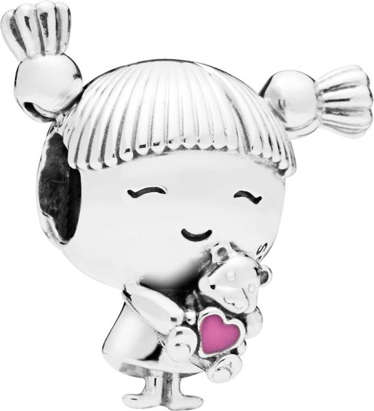 PANDORA Charm 798016EN160 Girl with Pigtails