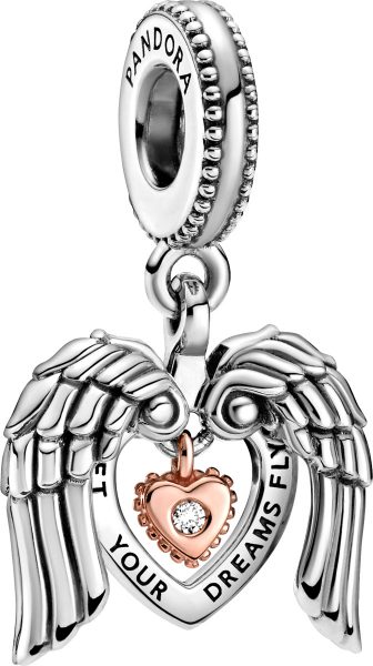 Pandora Club Charm 2021 Wings & Heart 1 Diamant 0,009 ct TW GHI SI1 789296C01