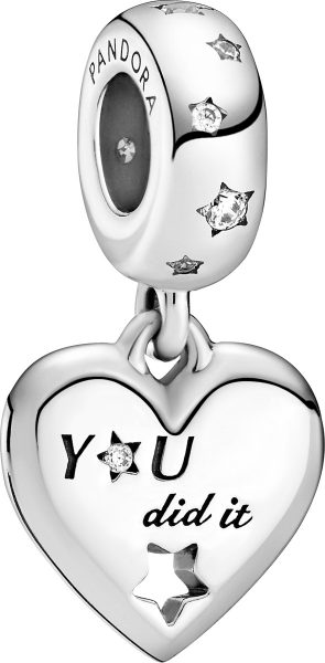 Pandora Charm Anhänger 799323C01 Congratulations Heart and Stars Sterling Silber 925